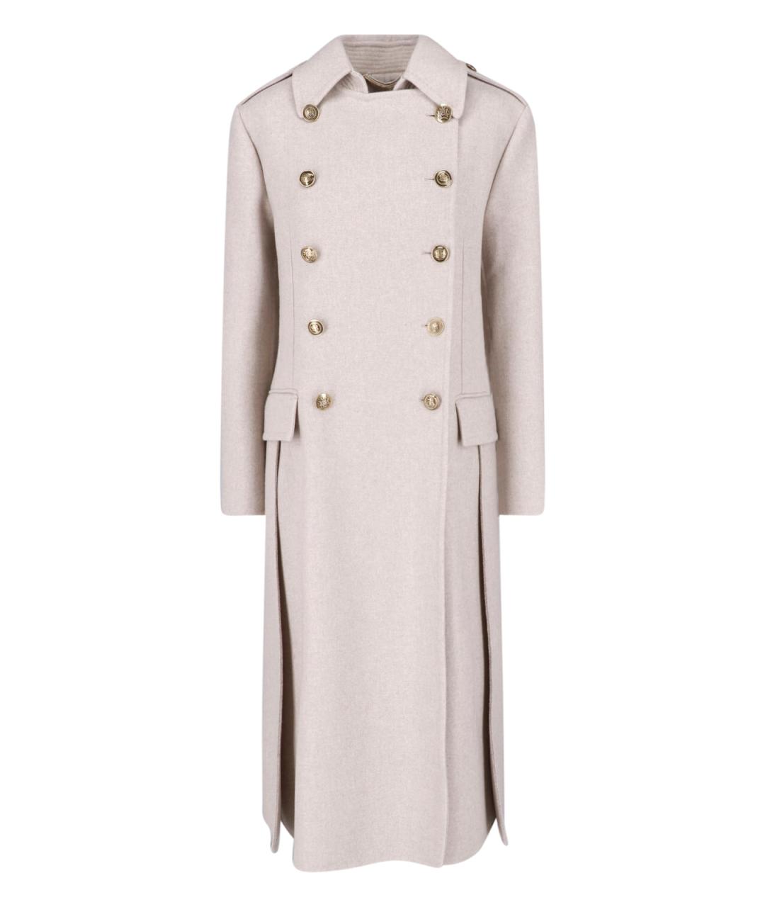 ERMANNO SCERVINO Бежевая шерстяная куртка, фото 1