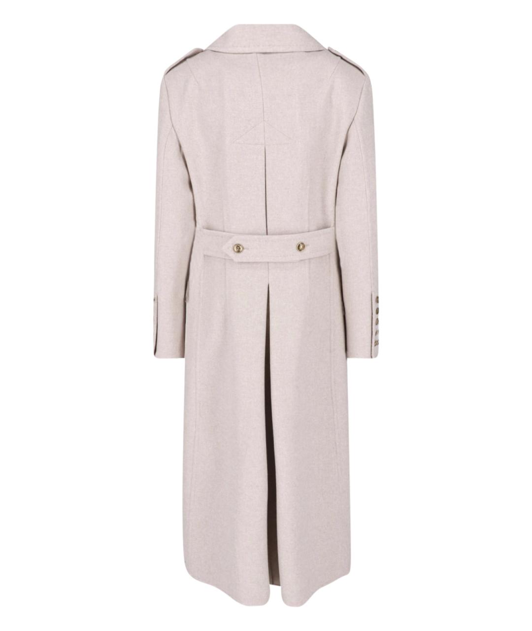 ERMANNO SCERVINO Бежевая шерстяная куртка, фото 2
