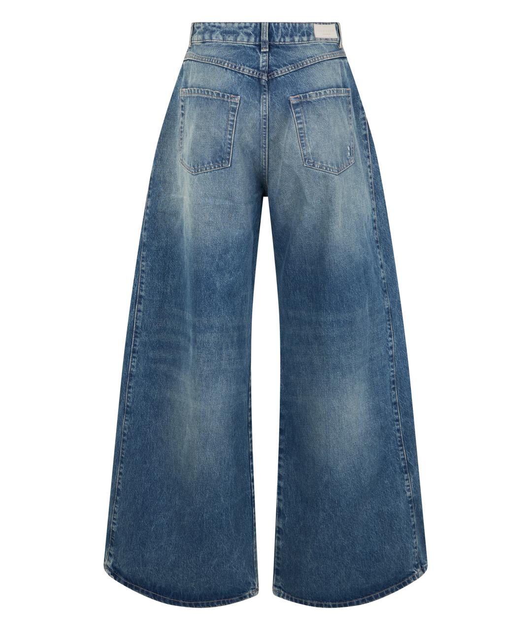 ICON DENIM Синие хлопковые джинсы клеш, фото 2