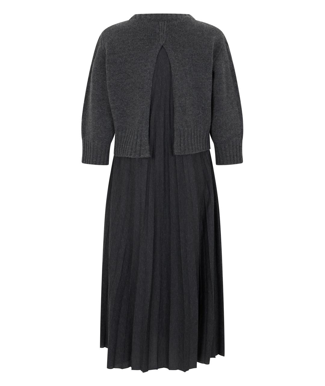 WEEKEND MAX MARA Серое полиэстеровое платье, фото 2
