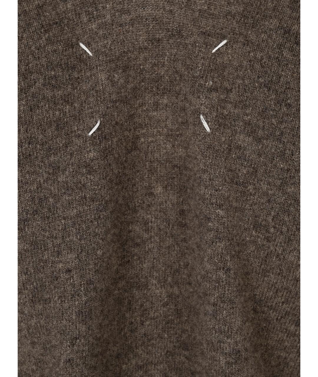 MAISON MARGIELA Коричневый шерстяной джемпер / свитер, фото 3