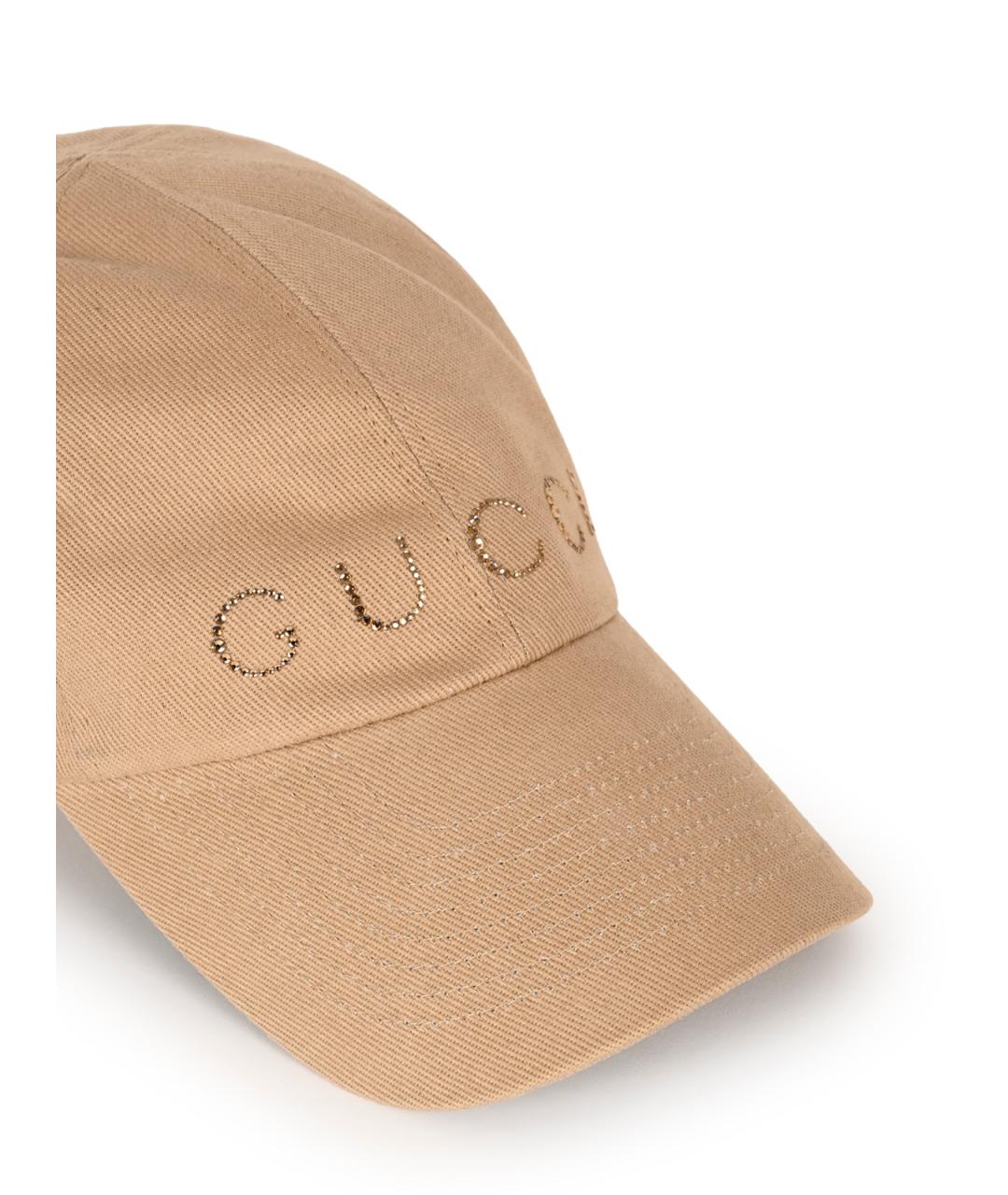 GUCCI Бежевая кепка, фото 4
