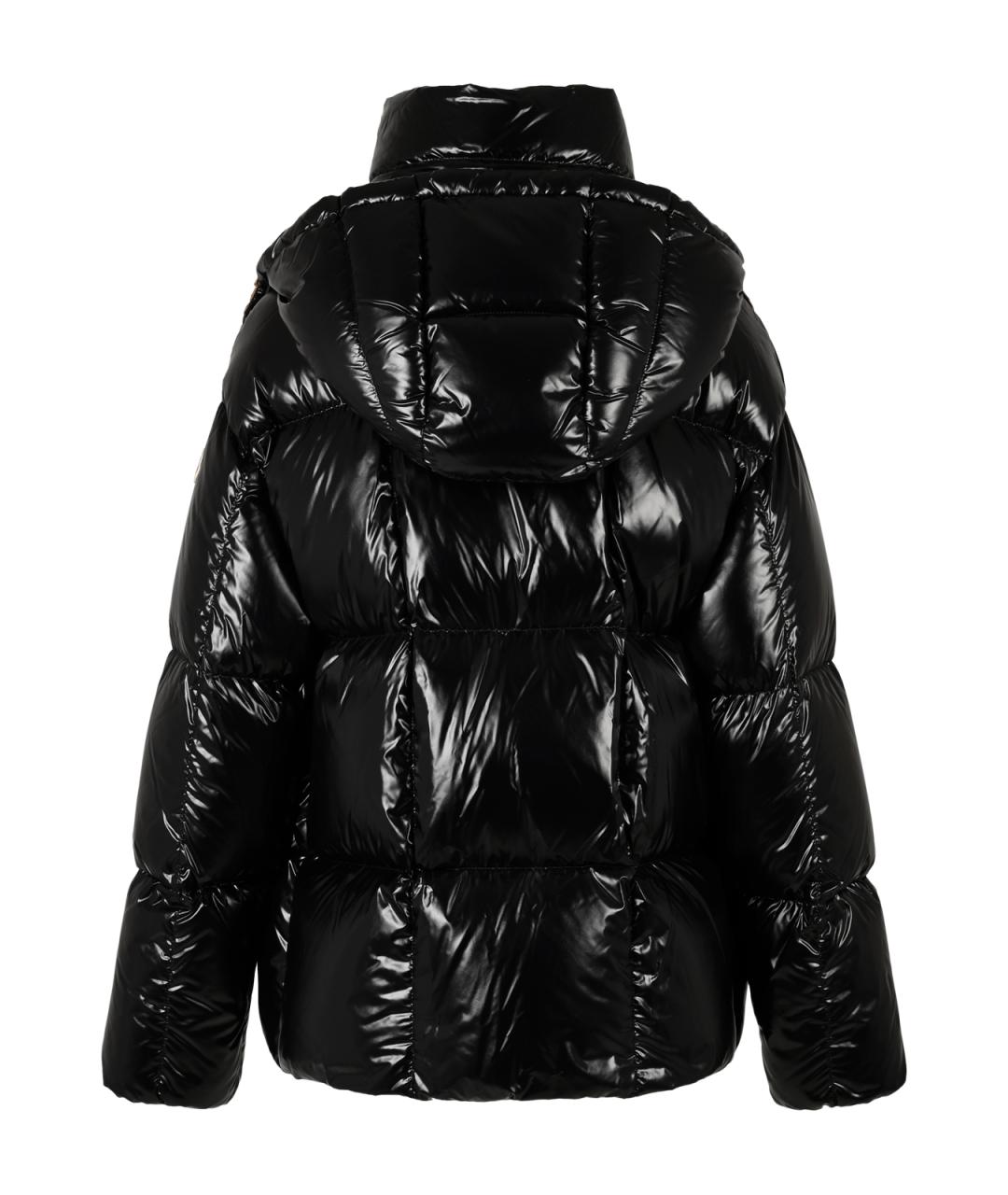 MONCLER Черный синтетический пуховик, фото 2
