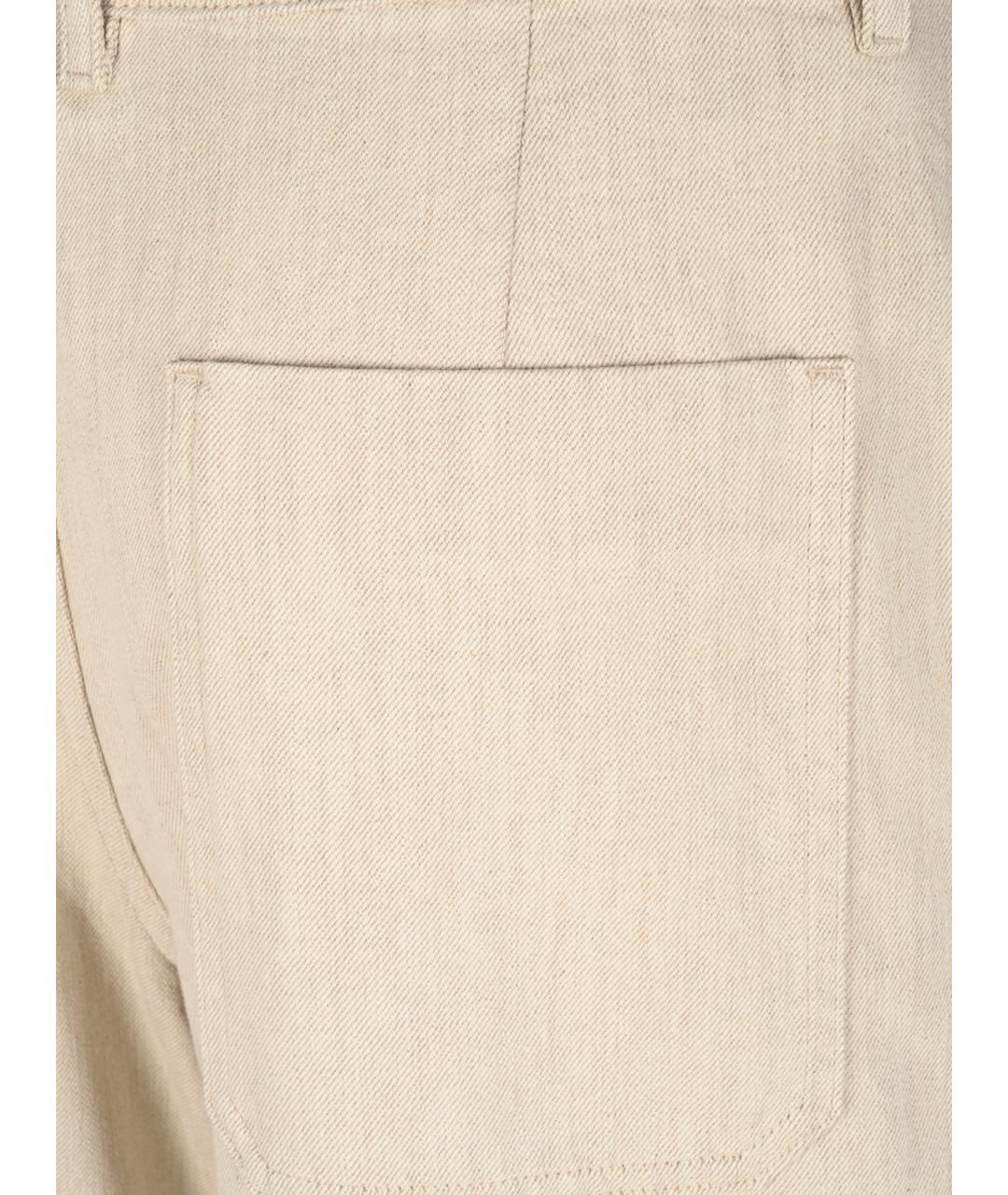 'S MAX MARA Бежевые прямые брюки, фото 3