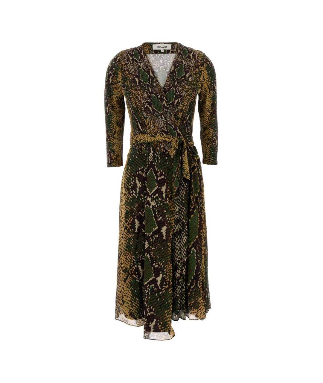 DIANE VON FURSTENBERG Мульти вискозное платье, фото 1