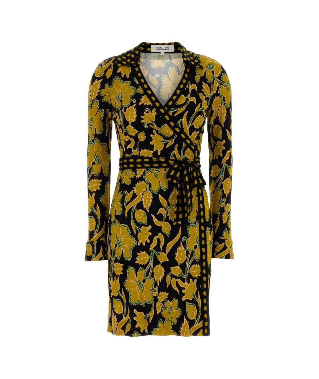 DIANE VON FURSTENBERG Мульти вискозное платье, фото 1