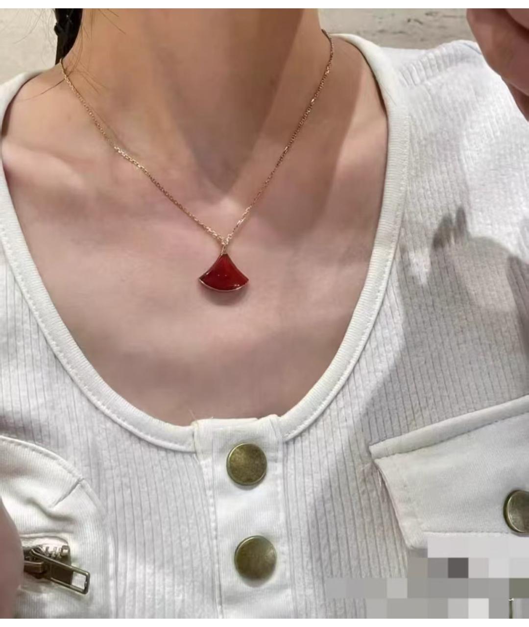 BVLGARI Золотая подвеска из розового золота, фото 6