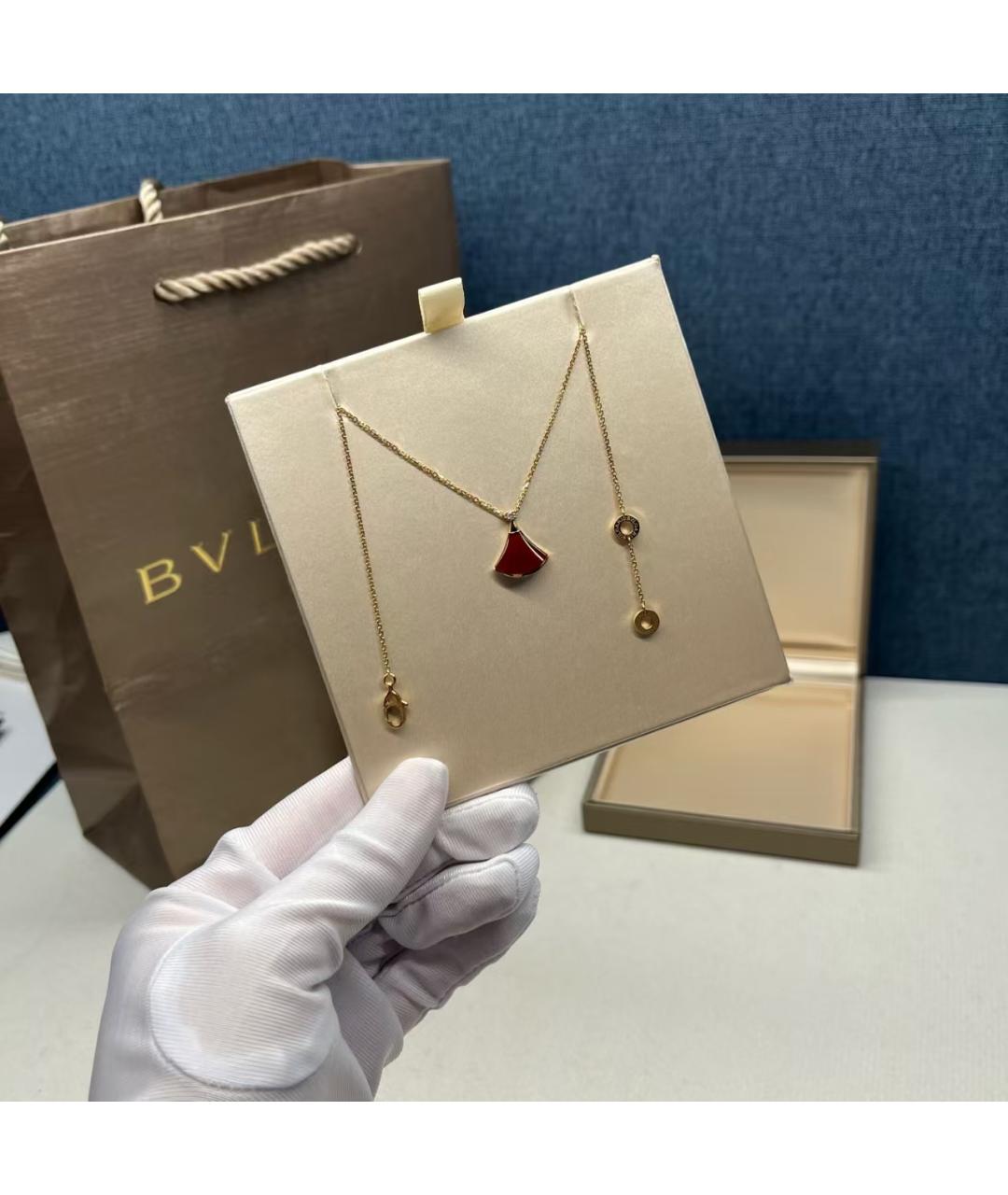 BVLGARI Золотая подвеска из розового золота, фото 5