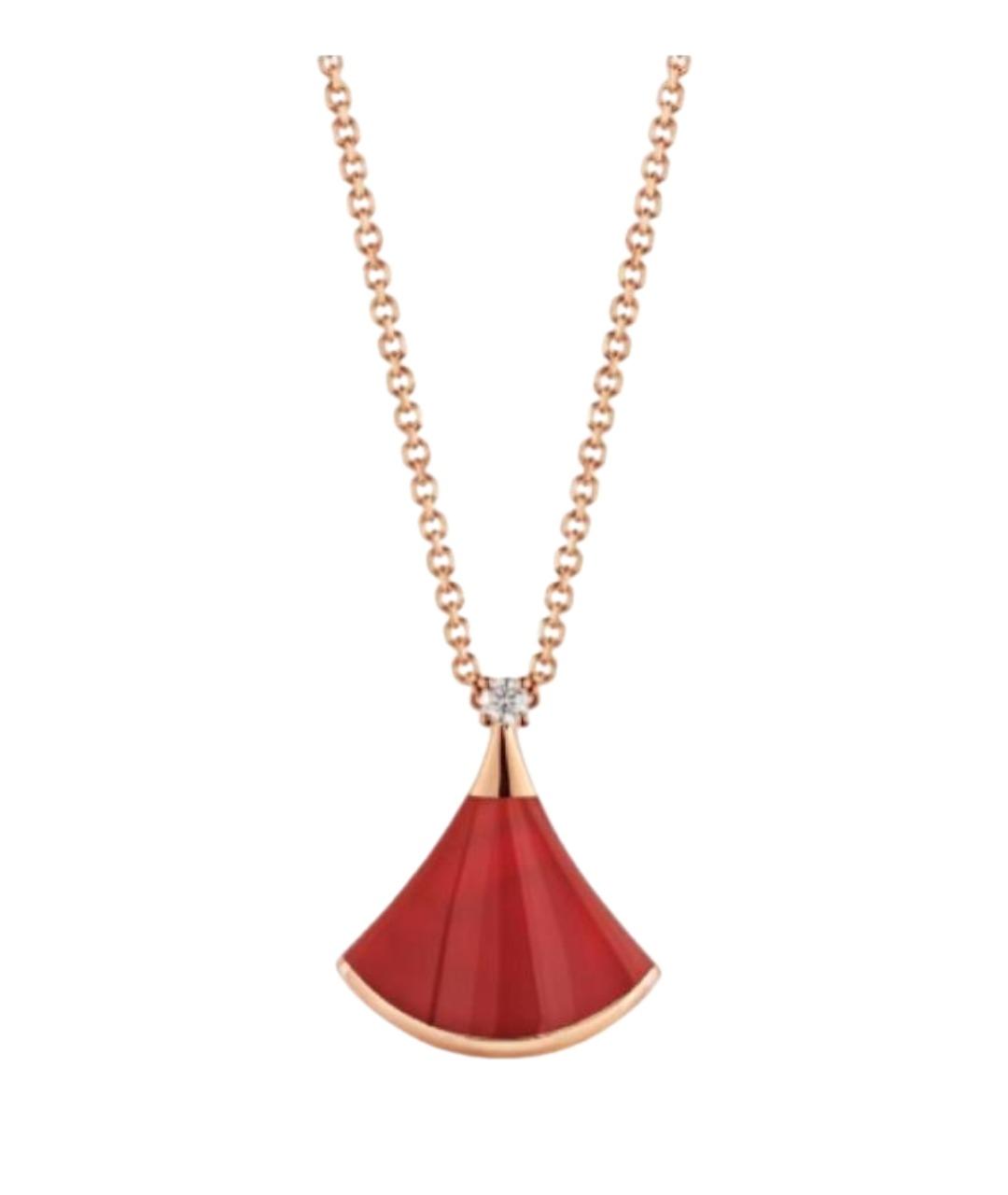 BVLGARI Золотая подвеска из розового золота, фото 1