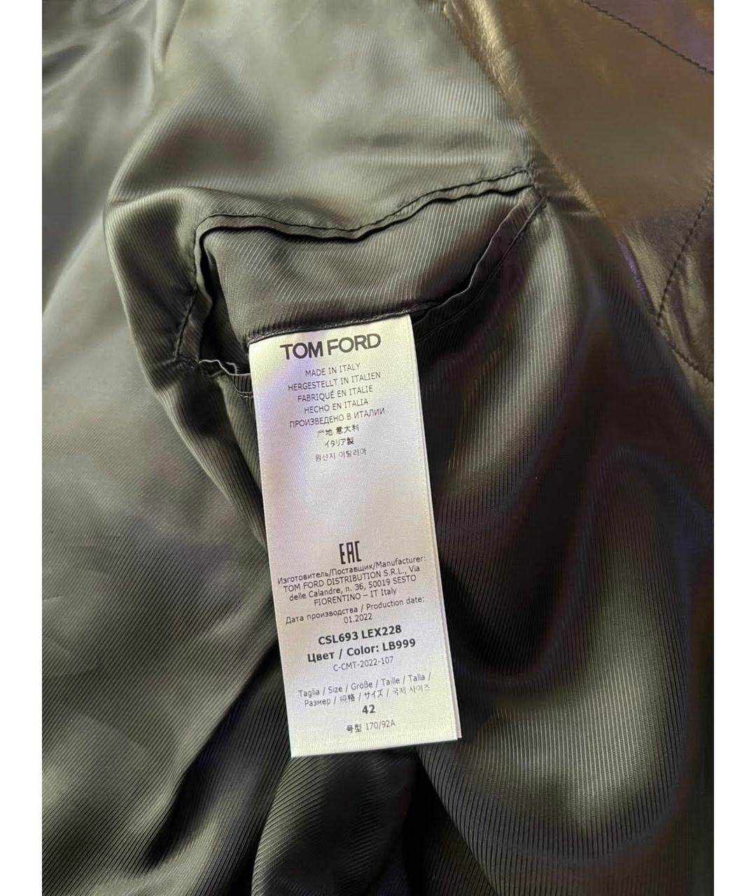 TOM FORD Черная куртка, фото 4