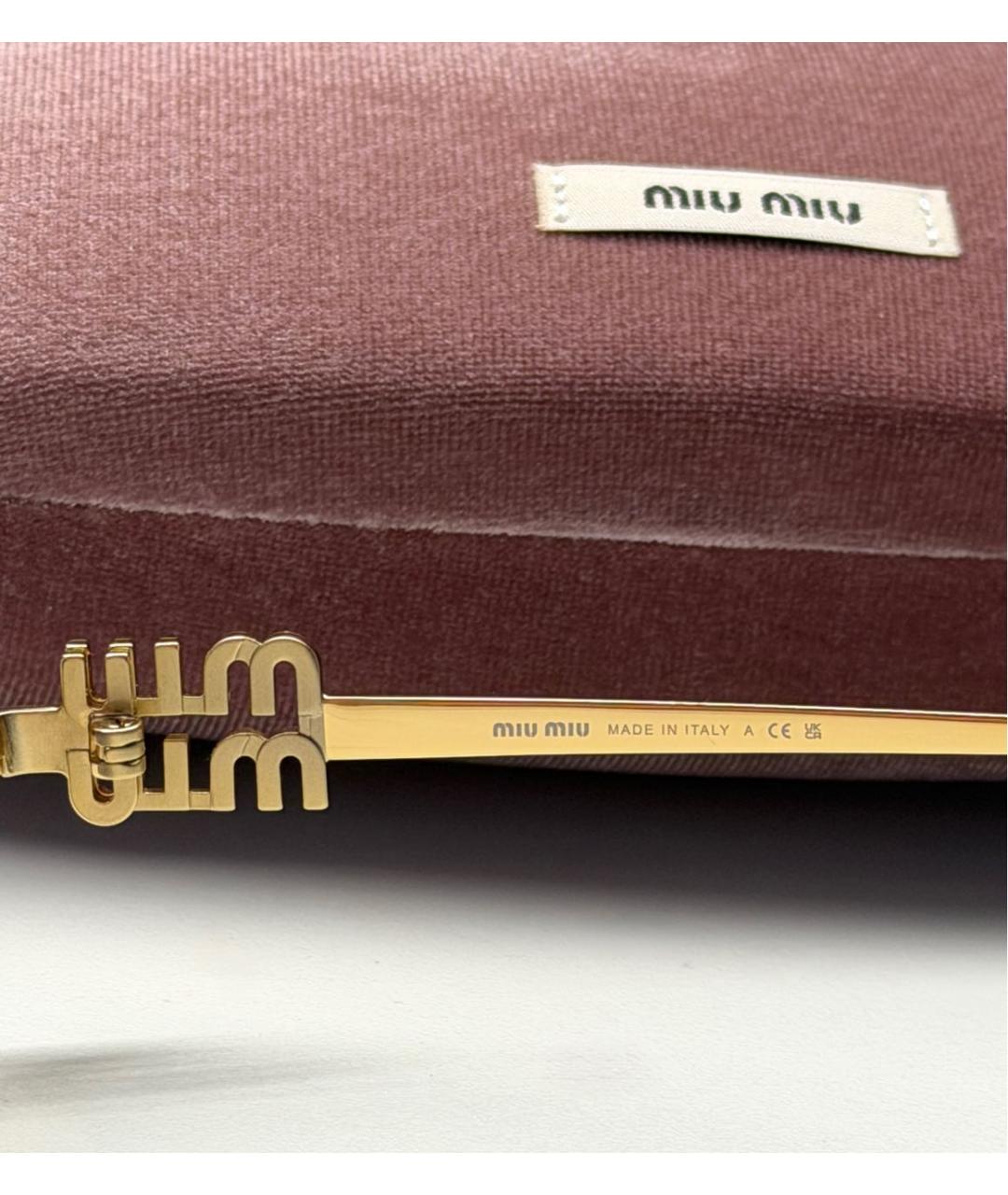 MIU MIU Металлические солнцезащитные очки, фото 6
