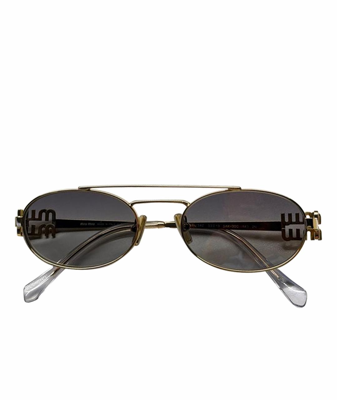 MIU MIU Металлические солнцезащитные очки, фото 1