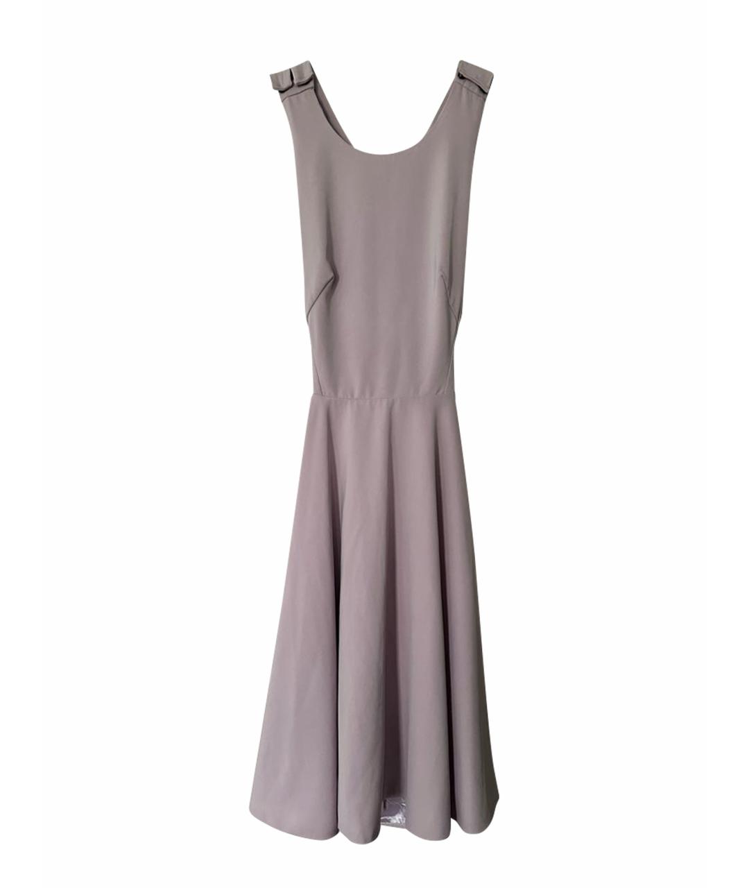 CHRISTIAN DIOR Фиолетовое вискозное коктейльное платье, фото 5