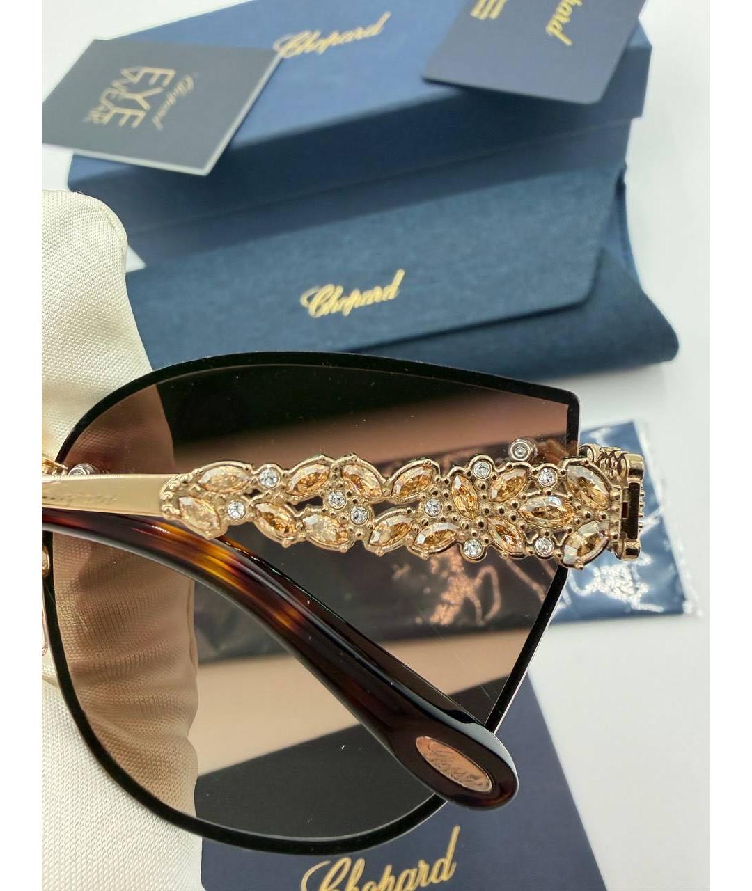 CHOPARD Коричневые солнцезащитные очки, фото 4