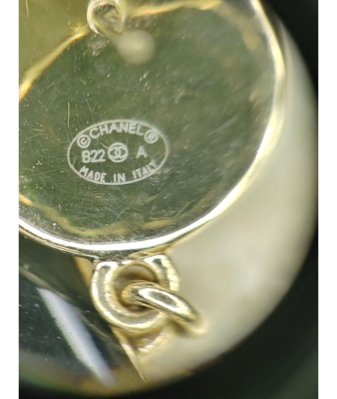 CHANEL Черные серьги, фото 5