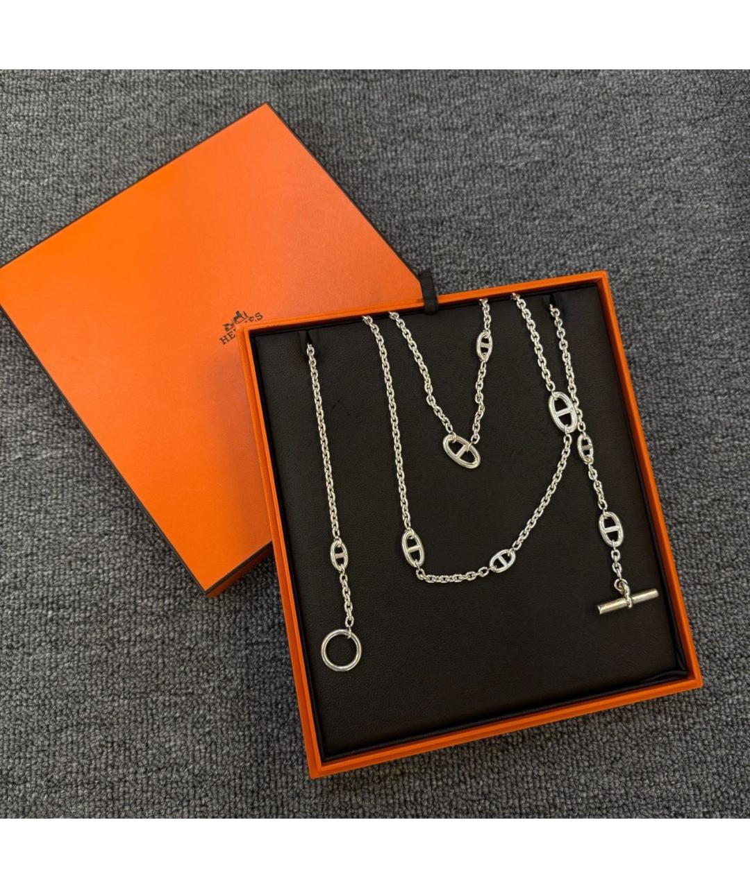 HERMES Серебряное колье, фото 6