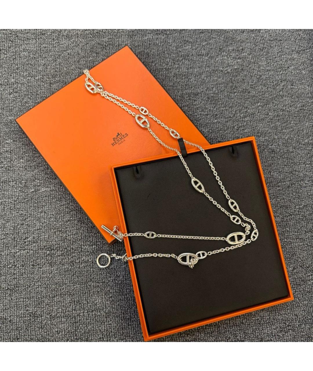 HERMES Серебряное колье, фото 3