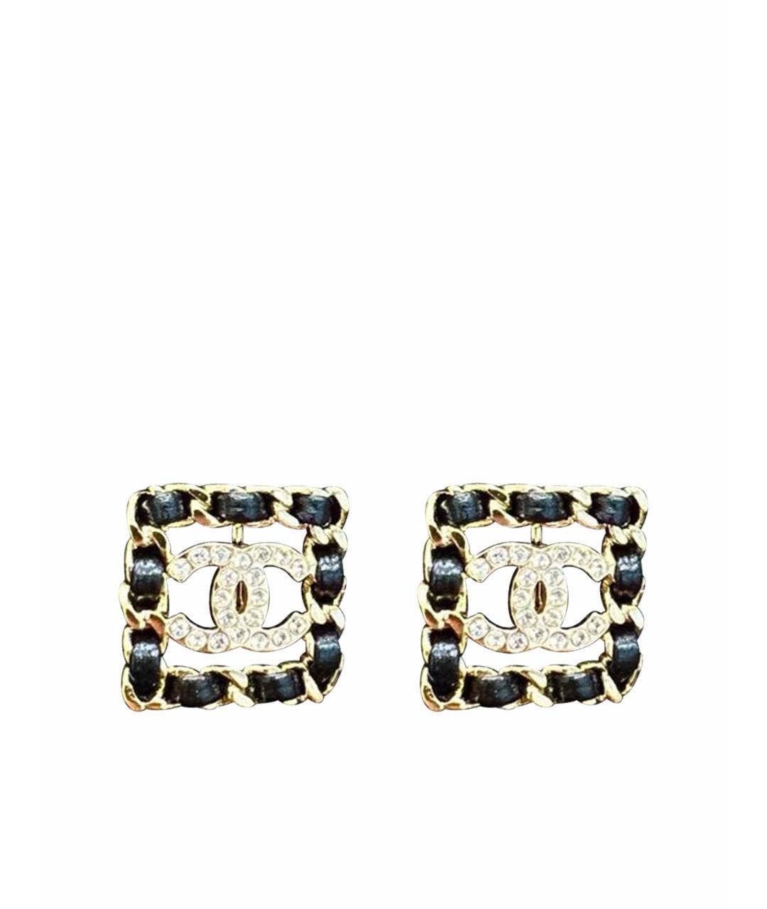 CHANEL Золотые серьги, фото 1