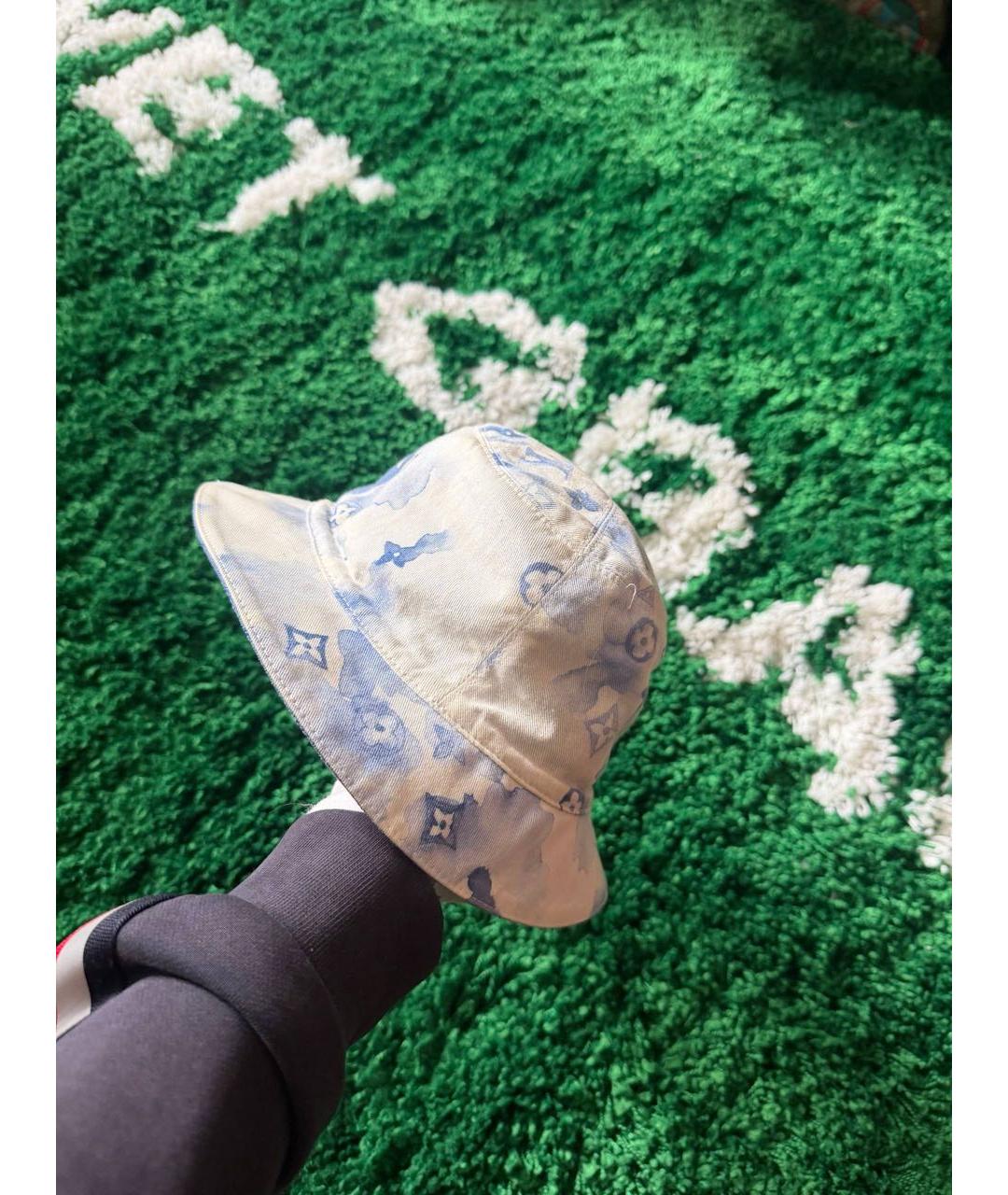 LOUIS VUITTON Голубая кашемировая панама, фото 2