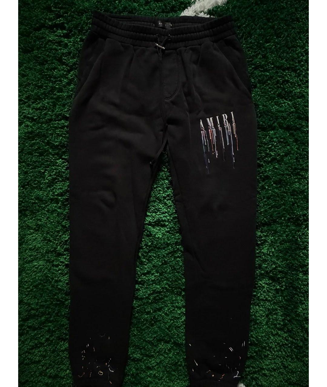 AMIRI Черные хлопковые повседневные брюки, фото 4