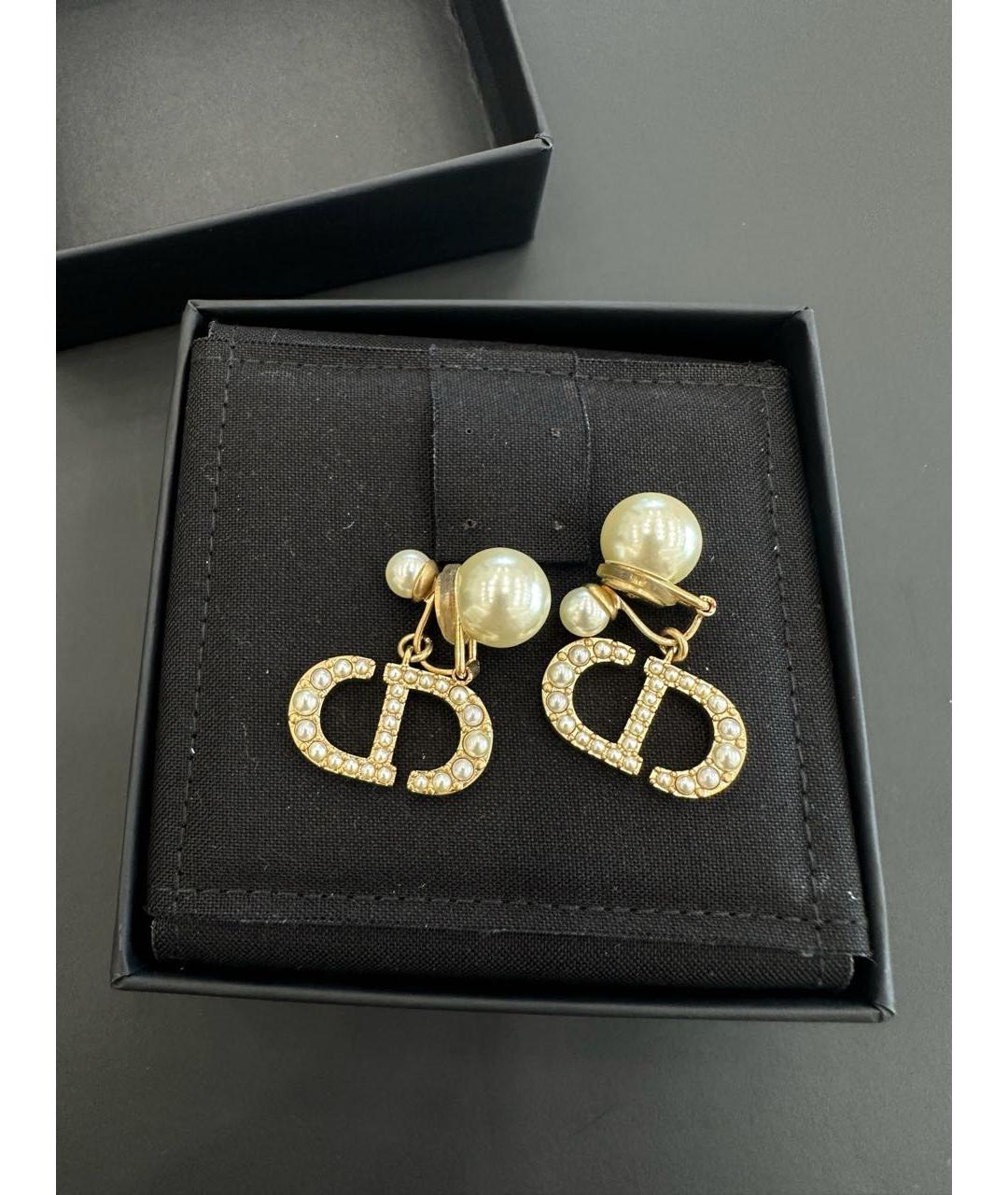 CHRISTIAN DIOR Золотые серьги, фото 4