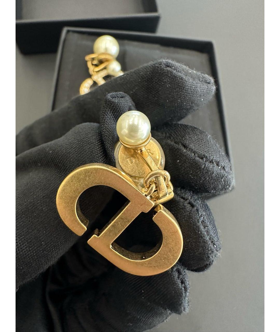 CHRISTIAN DIOR Золотые серьги, фото 3