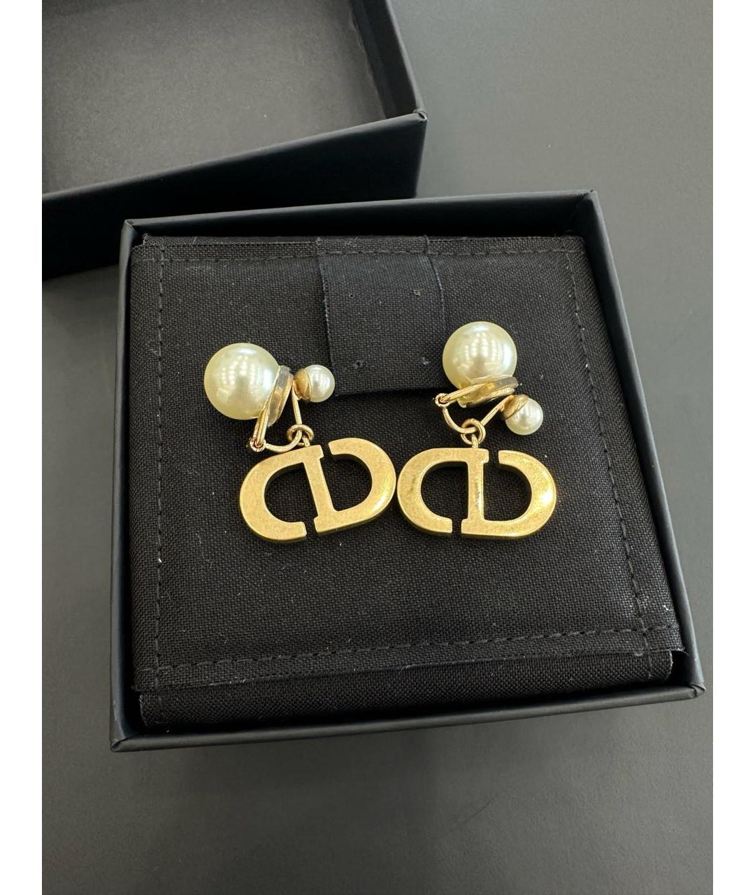 CHRISTIAN DIOR Золотые серьги, фото 2