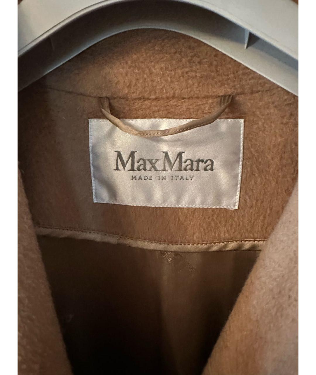 MAX MARA Бежевое шерстяное пальто, фото 3