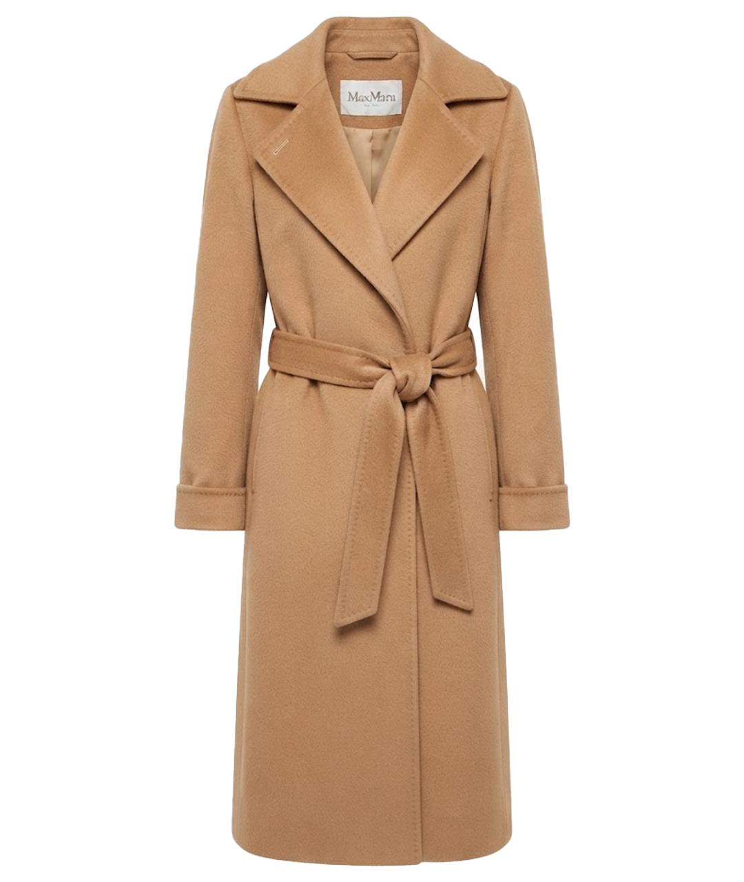 MAX MARA Бежевое шерстяное пальто, фото 1