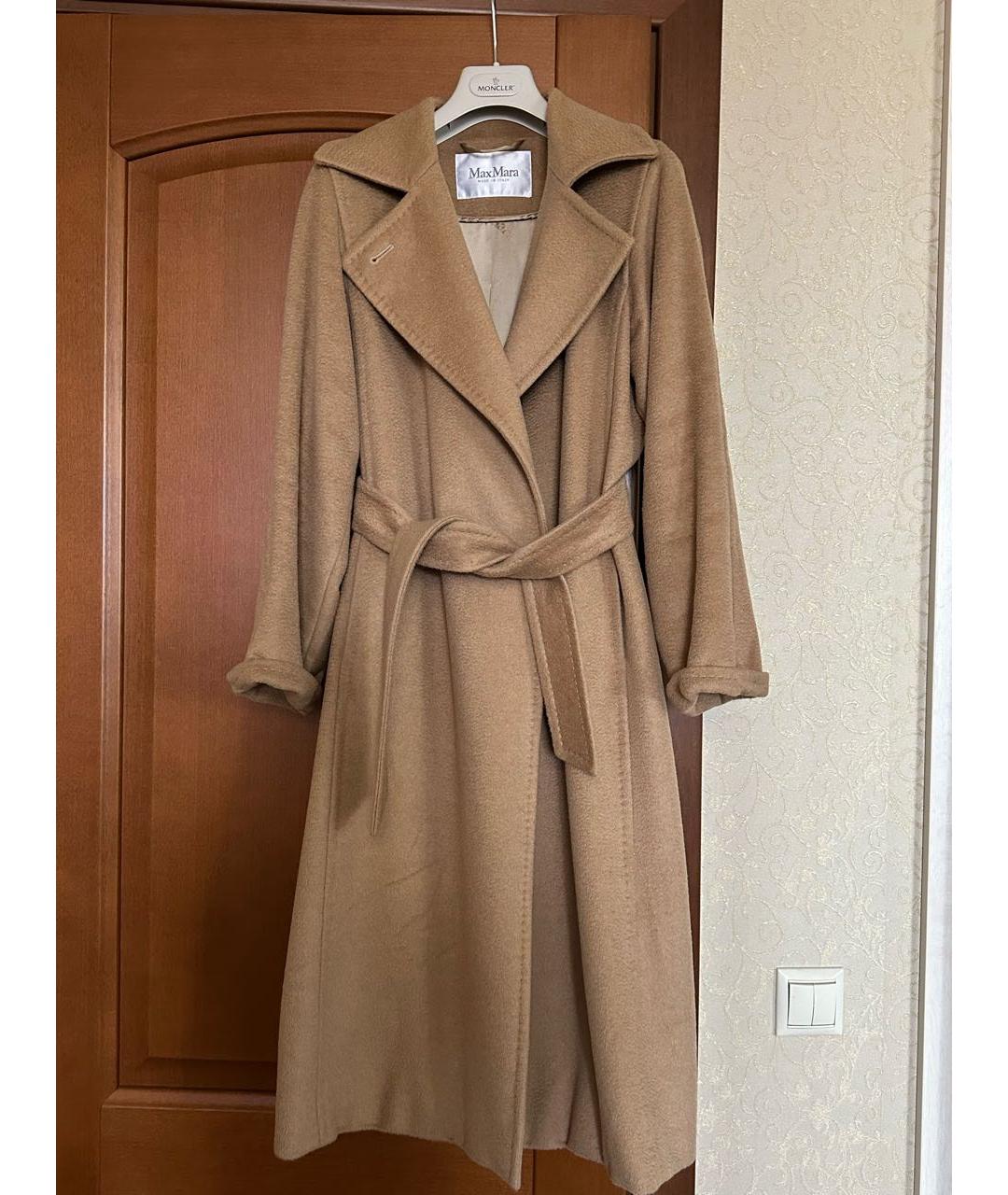 MAX MARA Бежевое шерстяное пальто, фото 7