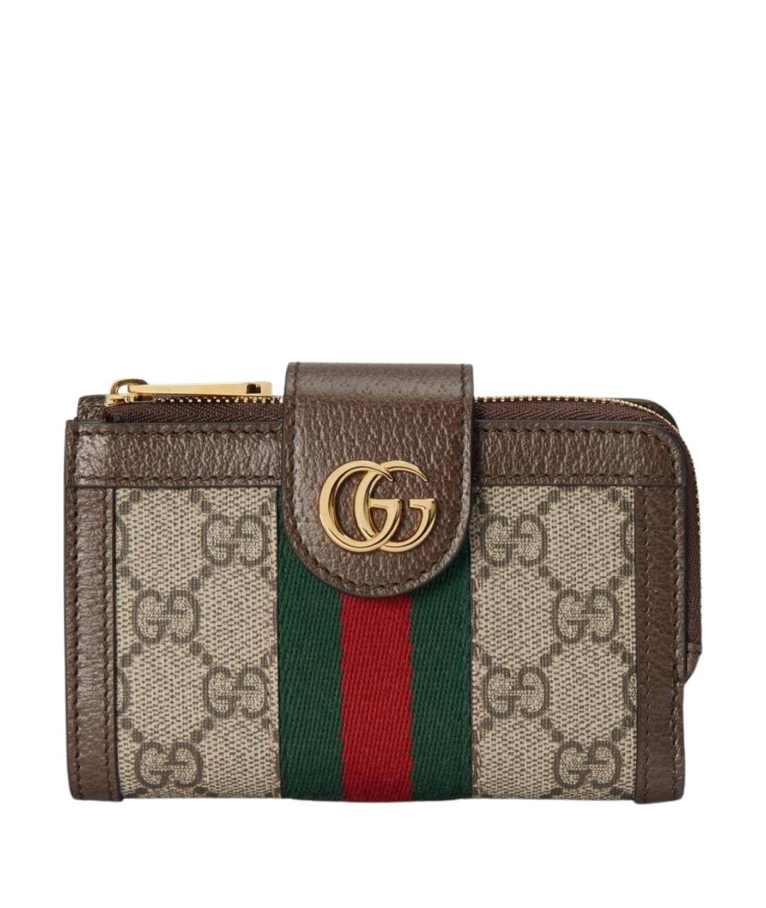 GUCCI Коричневый кошелек, фото 1