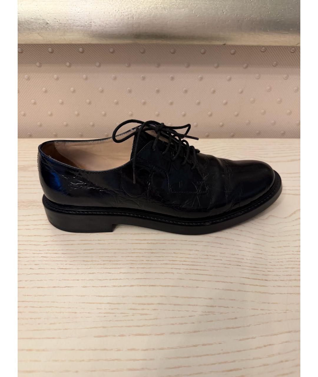 TOD'S Черные кожаные лоферы, фото 9