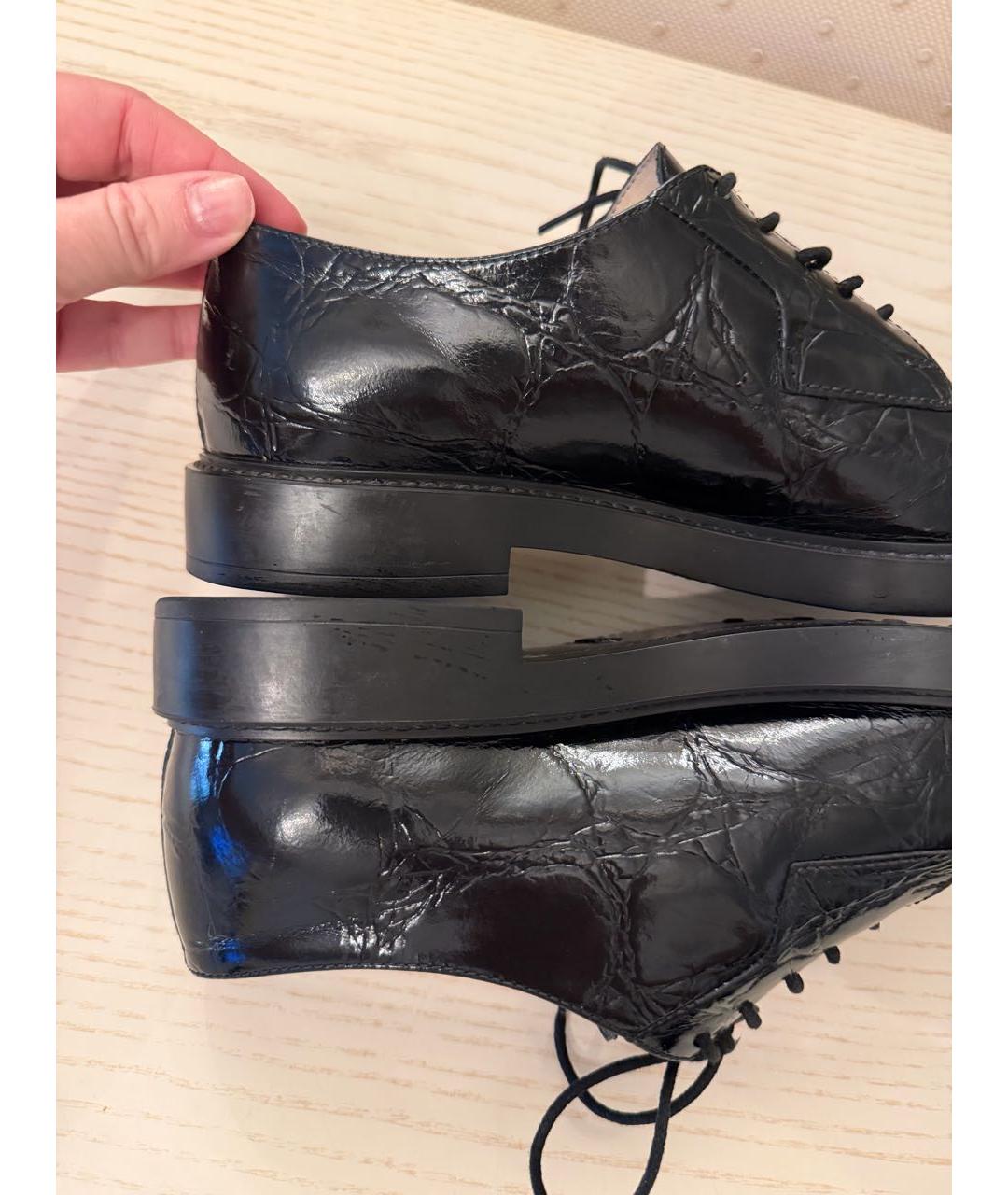 TOD'S Черные кожаные лоферы, фото 7