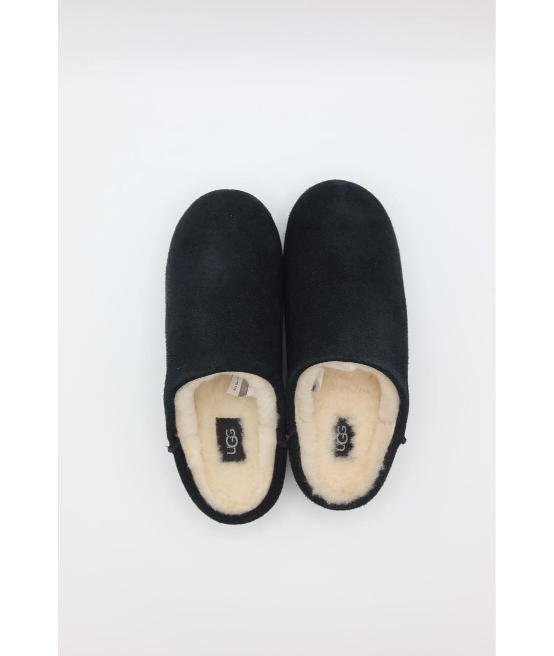 UGG Черные замшевые сабо, фото 7