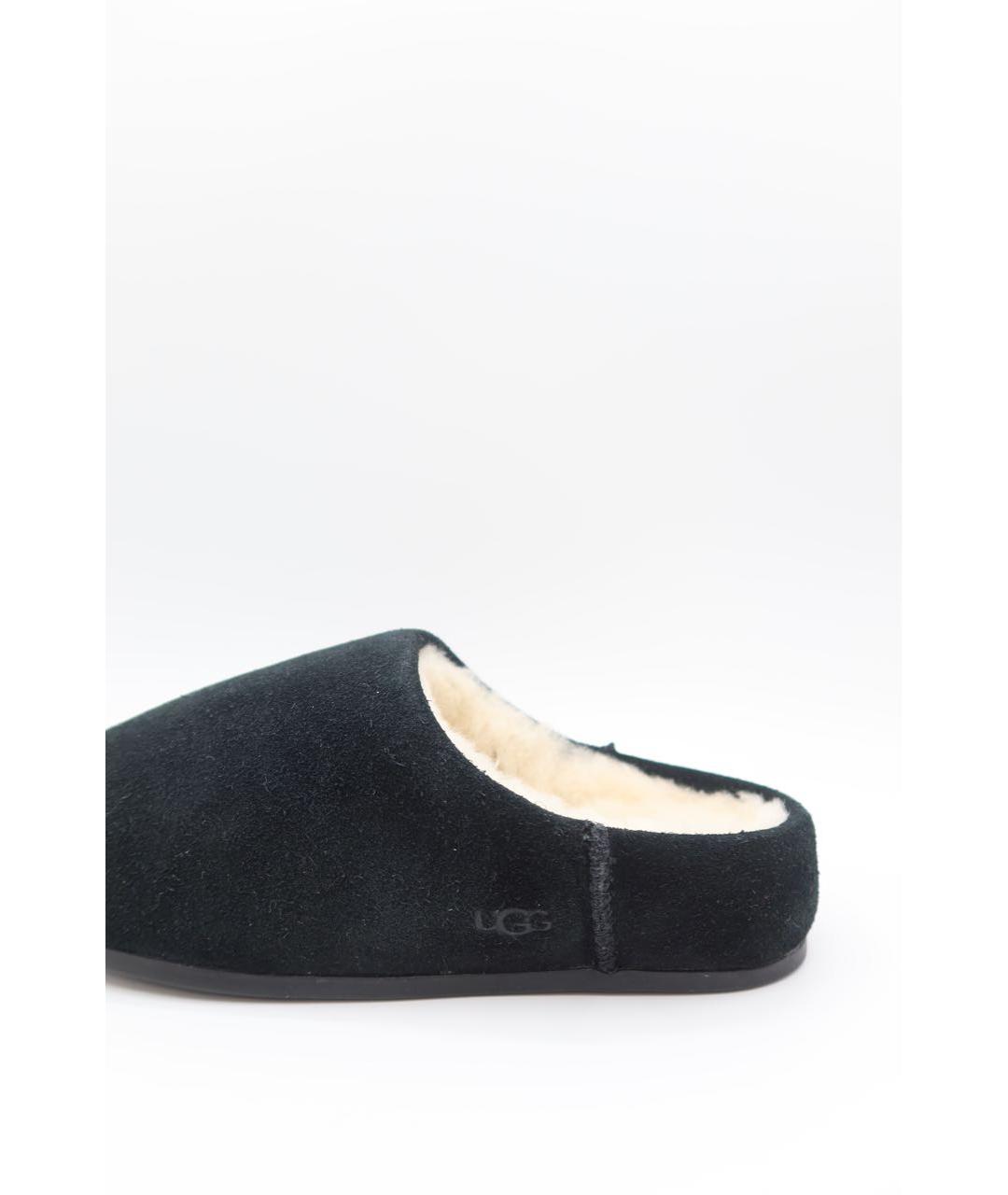 UGG Черные замшевые сабо, фото 3