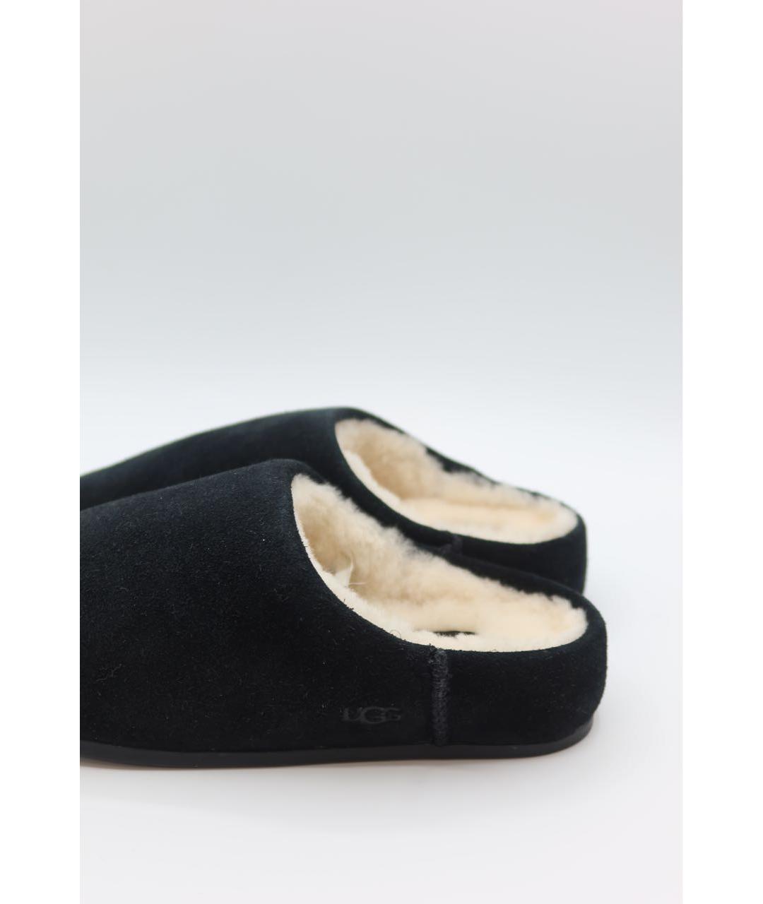 UGG Черные замшевые сабо, фото 6