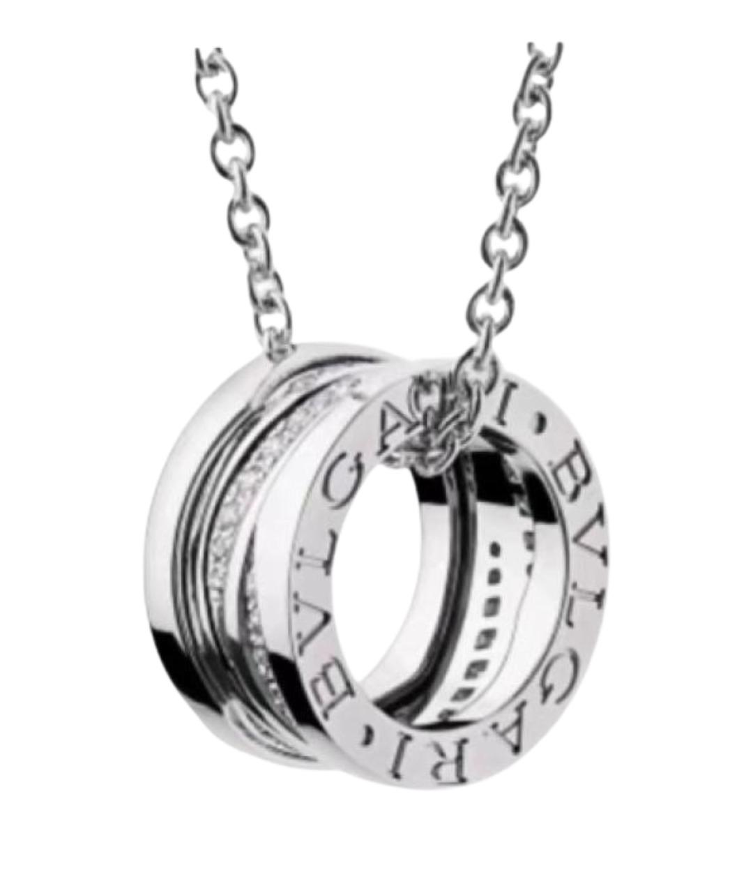BVLGARI Серебряная подвеска из белого золота, фото 1