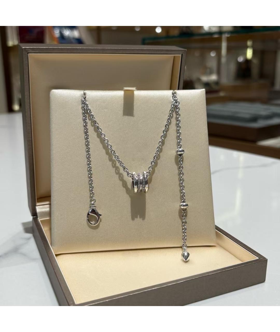 BVLGARI Серебряная подвеска из белого золота, фото 2