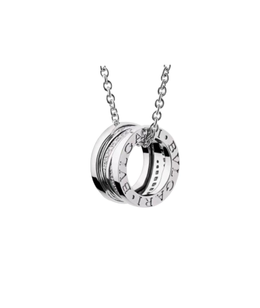 BVLGARI Серебряная подвеска из белого золота, фото 5