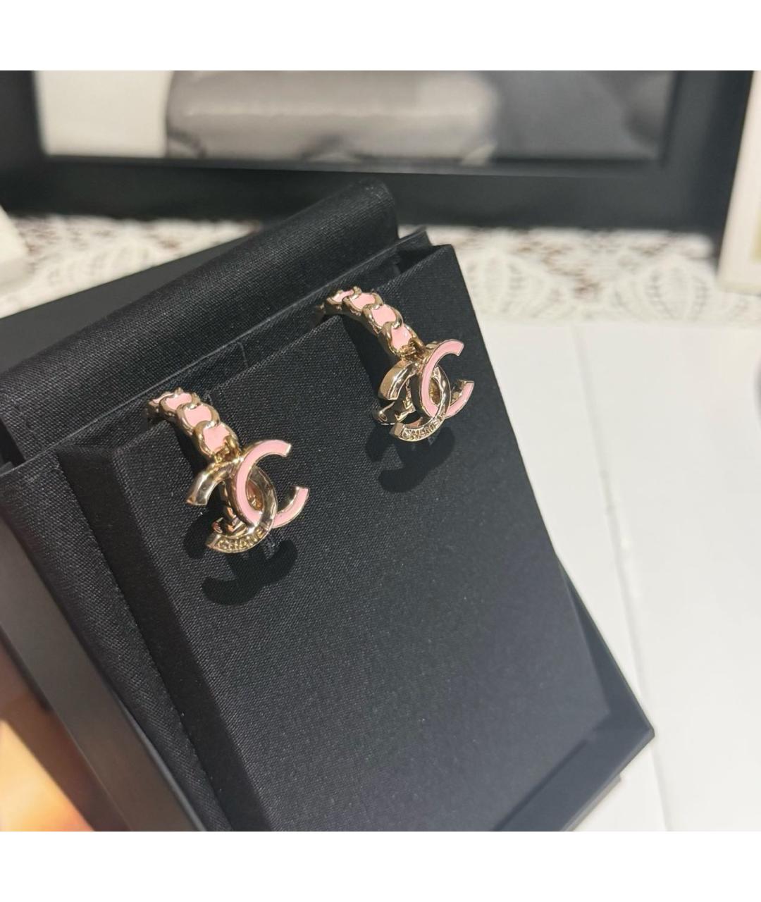 CHANEL Золотые серьги, фото 2