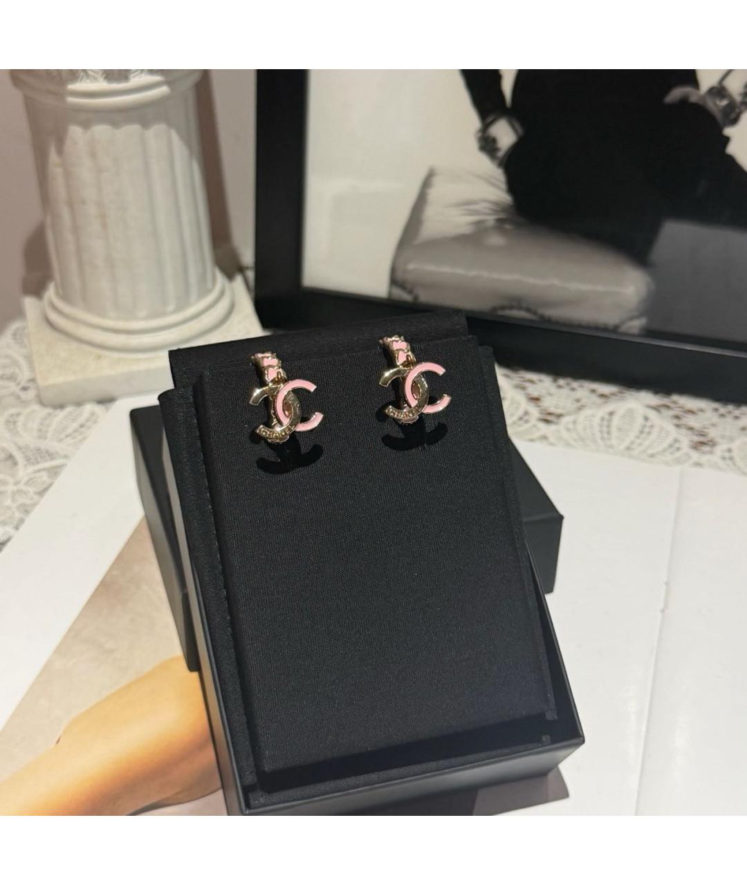 CHANEL Золотые серьги, фото 3