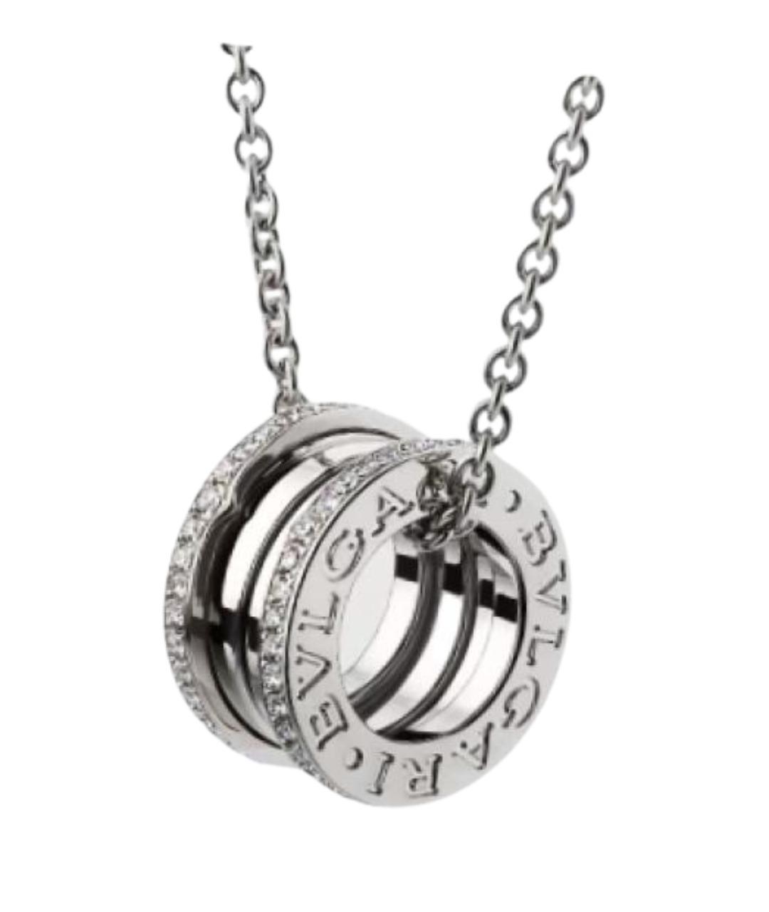 BVLGARI Серебряная подвеска из белого золота, фото 1