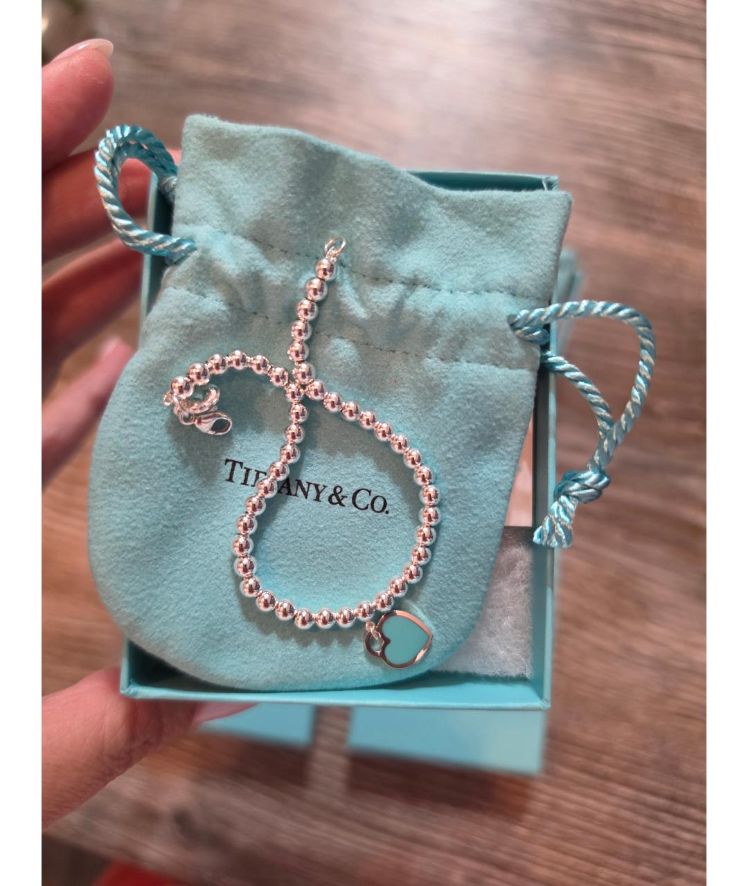 TIFFANY&CO Серебряный серебряный браслет, фото 3