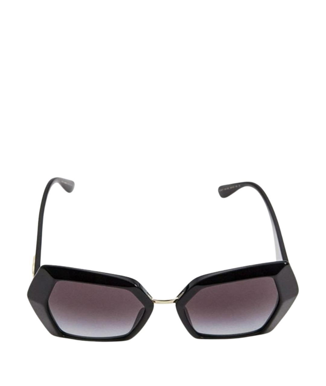 DOLCE&GABBANA Черные пластиковые солнцезащитные очки, фото 1