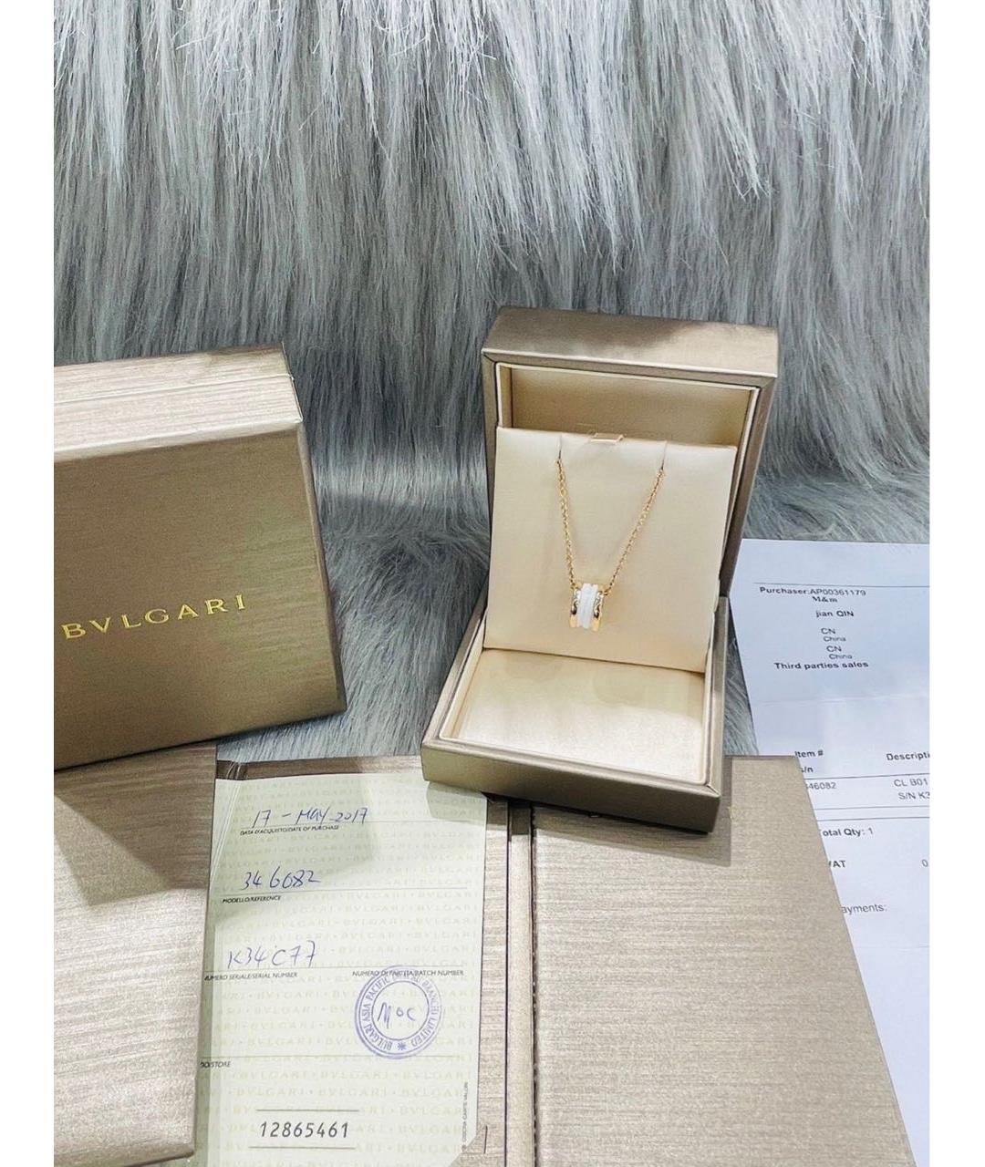 BVLGARI Золотое колье из розового золота, фото 2