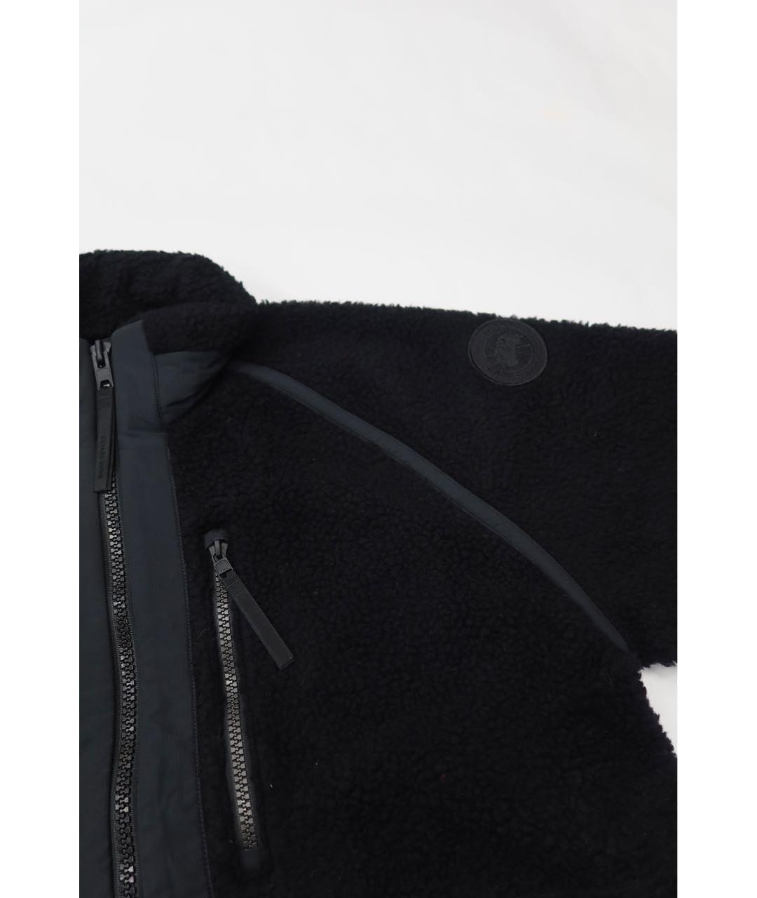 CANADA GOOSE Черная шерстяная куртка, фото 4