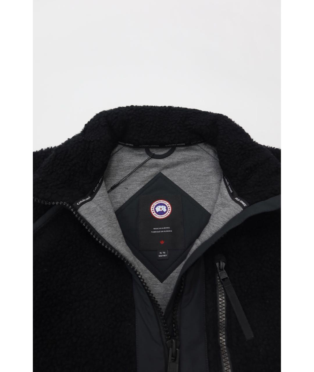CANADA GOOSE Черная шерстяная куртка, фото 6