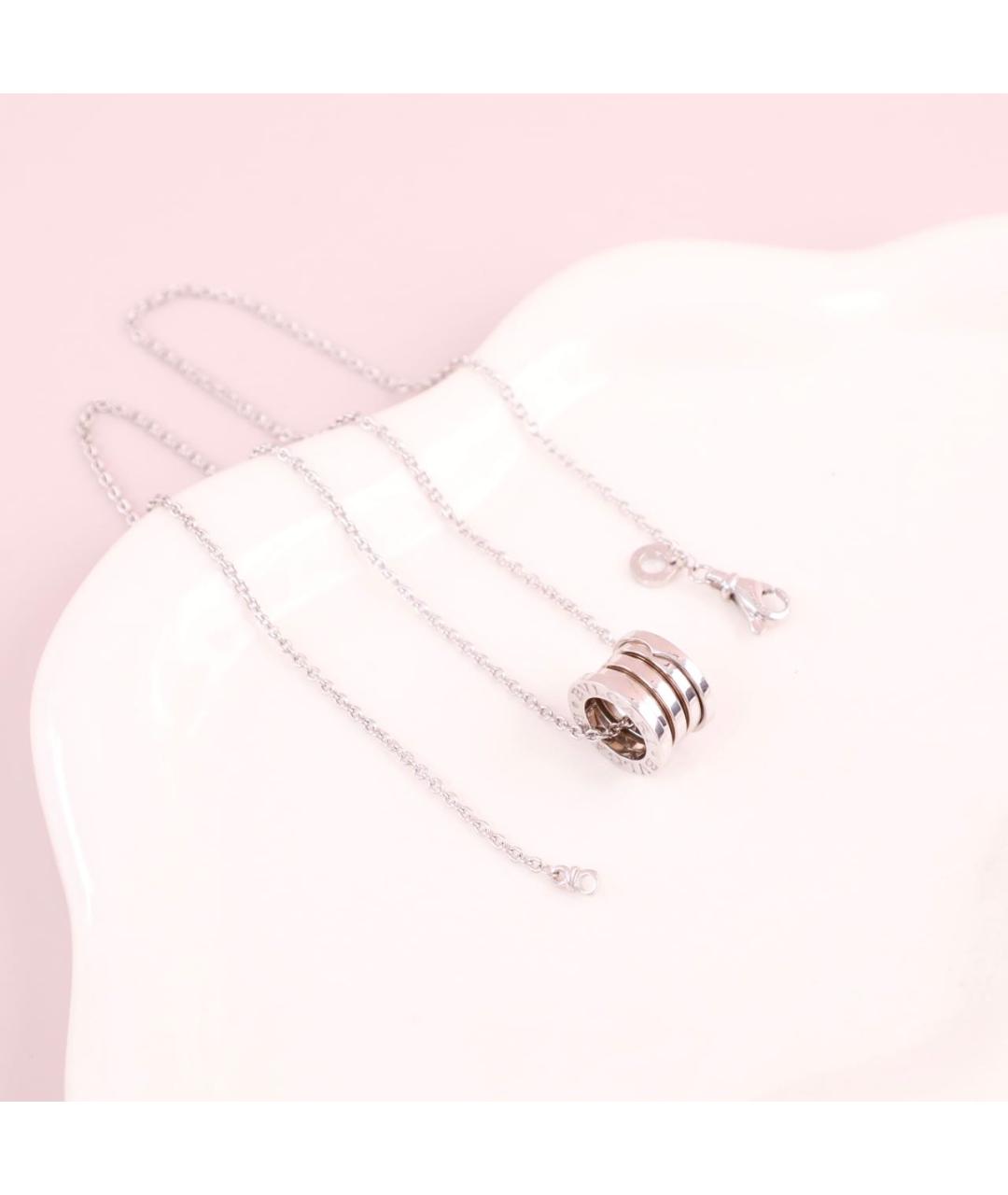 BVLGARI Серебряная подвеска из белого золота, фото 5