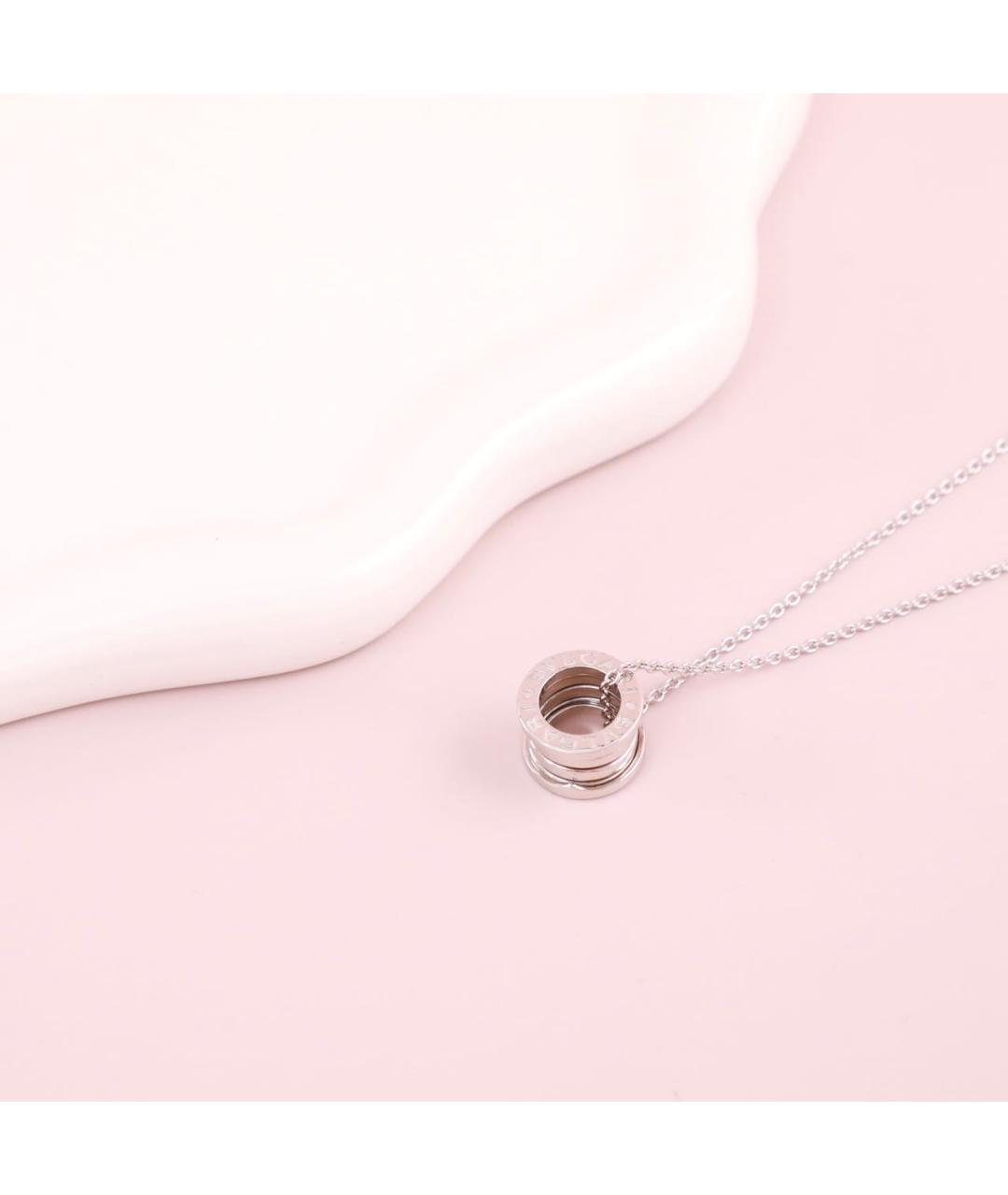 BVLGARI Серебряная подвеска из белого золота, фото 4