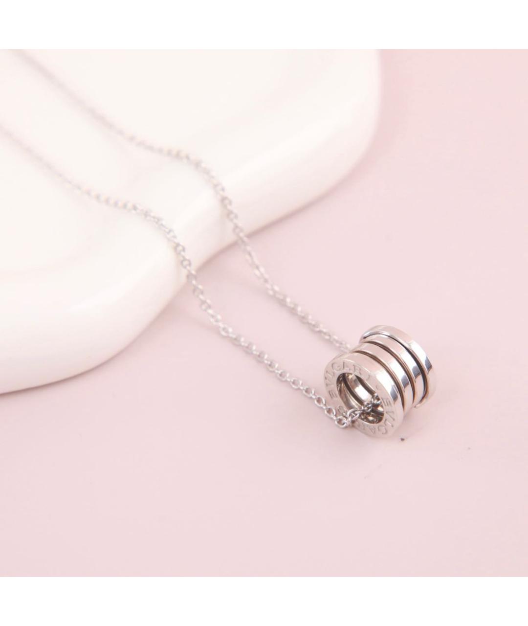 BVLGARI Серебряная подвеска из белого золота, фото 7